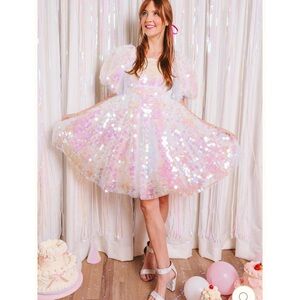Ivy City Co Iridescent Sequin Dress